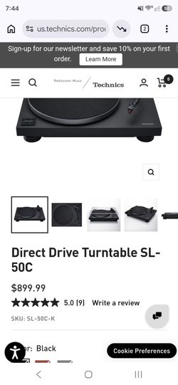 Technics Direct Drive Turntable SL-50C
