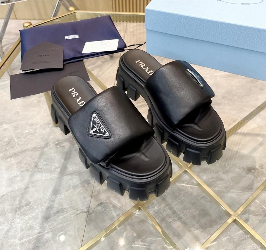 Prada bread slippers