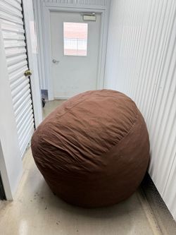 Large velvet bean bag chair