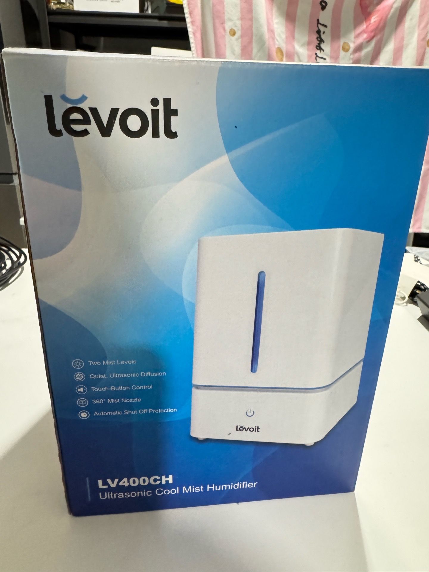 Levoit 4L Ultrasonic Cool Mist Humidifier - NEW - Essential Oil Compatible