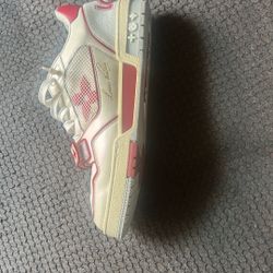 Louis Vuitton Trainer Low 'White Red Mesh' SIZE 9.5