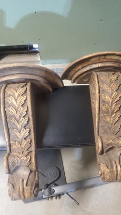 Solid wood rustic wall decor. Set of 2.