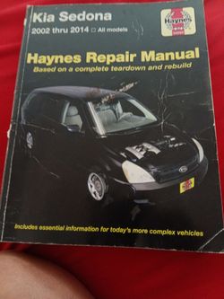Repair manual for 2006 Kia Sodona