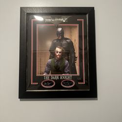 The Dark Knight 11x14 laser engraved display framed