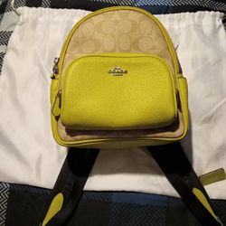 Authentic Coach Backpack Purse