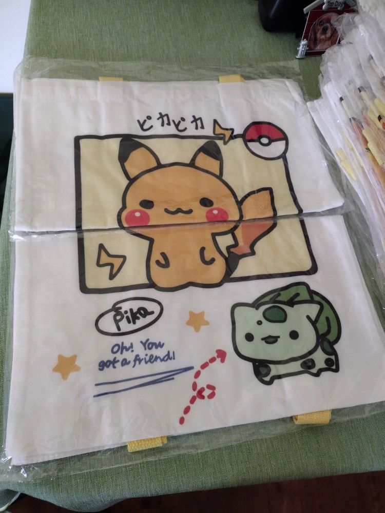 Pokemon Pikachu Canvas Bags 25 Count