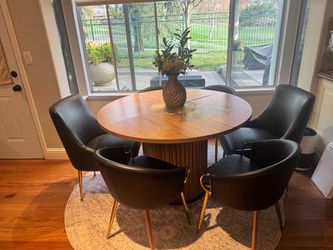 Dining table and chairs