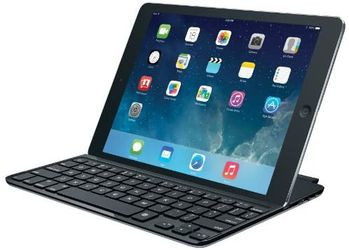 Logitech Ultrathin Magnetic Clip-on Keyboard Cover for iPad Air, Space