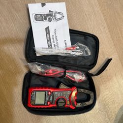 Kaiweets 600A AC/DC Digital Clamp Meter/ Multimeter Kit CAT-III w/Temp & Case