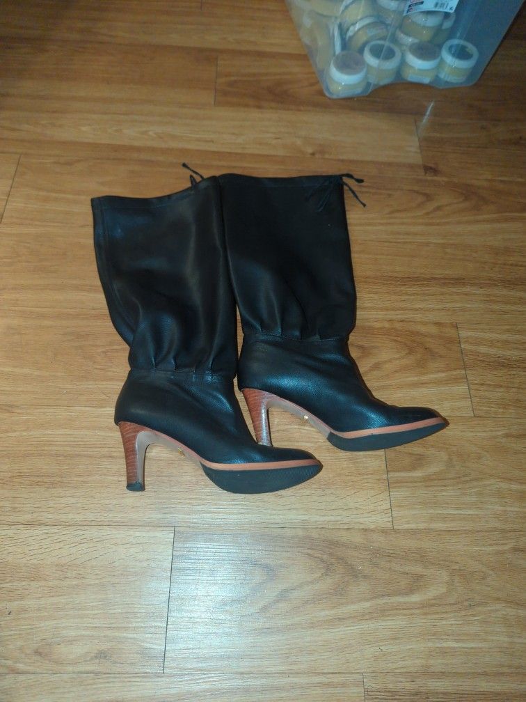 Women's Black Heel Boots