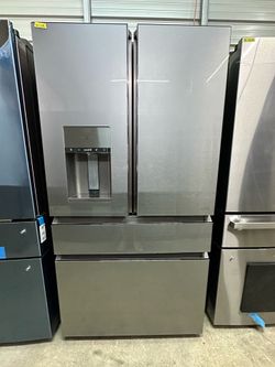 36” GE CAFÉ COUNTER DEPTH STAINLESS GLASS FRENCH 4 DOOR FRIDGE✨WARRANTY✨DELIVERY✨