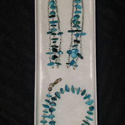 Earrings And Bracelet Set