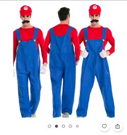 Adult Xl Mario Halloween Costume
