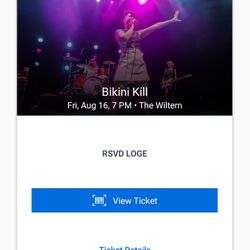 Bikini Kill Ticket For Sale!!