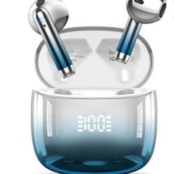 Wireless Earbuds, Bluetooth Headphones 48H Playtime Ear Buds with LED Power Display, IPX7 Waterproof Bluetooth 5.4 Earphones in-Ear Earbuds with 4 Mic