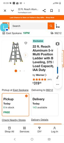 Werner mt-22 ladder