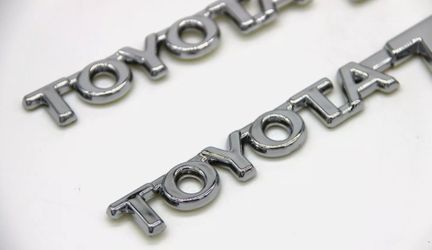 95-04 Toyota Tacoma Door Side Badge Logo Fender Chrome Set