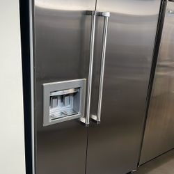 VIKING 48”WIDE BUILT IN SIDE BY SIDE REFRIGERATOR 