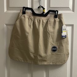 Brand New Nautica Girls Khaki School Uniform Skirt With Built In Shorts Size M 7/9 Kids 