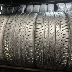 PAIR OF TIREZ 275 35 20 MICHELIN 85% LIFE