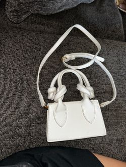 White mini purse