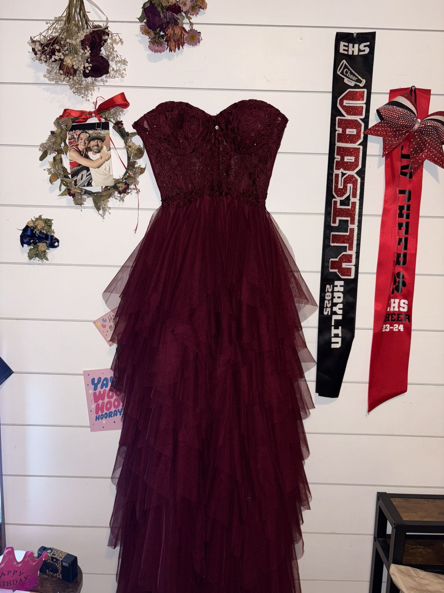 Maroon Corset Dress