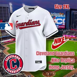 Nike MLB Cleveland Guardians Engineered Baseball Jersey, Size 2XL (White)NWT 