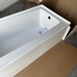 Delta Classic 500 60 in. x 32 in. Alcove Deep Soaking Bathtub with Right Drain in High Gloss White 