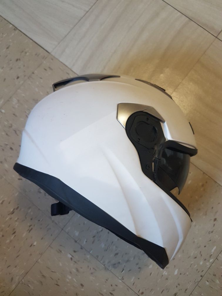 Safety moto bike scooter helmet build in visor