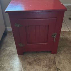 Red End Table 