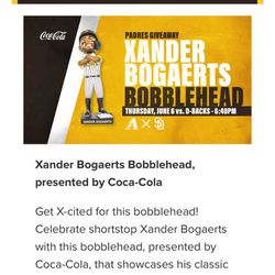 Padres Tickets Thursday 6/6 Bobblehead Giveaway 