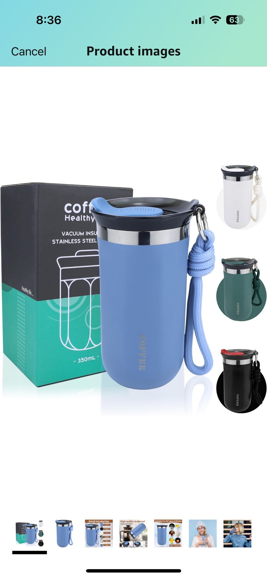 New17 oz Stainless Steel Insulated Coffee Mug, Coffee Tumbler, Double Wall Vacuum Travel Coffee Mug.