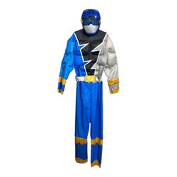 Power Rangers Blue Child's Costume w/ Mask Size Large 10-12 Halloween