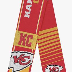 Kansas City Chiefs Big Logo  2 Sided NFL 65 inch adult team logo Scarf