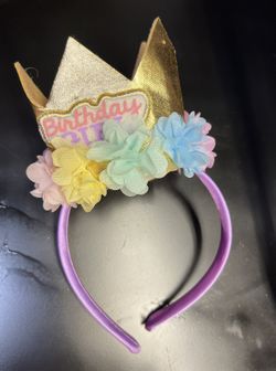 First Birthday Girl Hat Headband