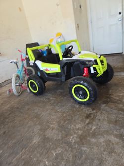 Kids Electric 4x4 lime green