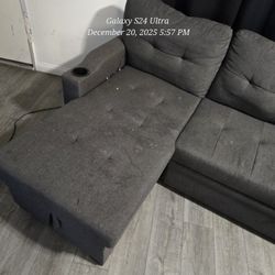 NICE COMFY GREY COUCH 