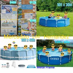 Intex Metal Frame Swimming Pools 10ft 12ft 15ft NEW in Box❗️❗️❗️SUPER PRICE🔥