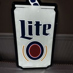 Miller Lite Mancave Lighted Sign