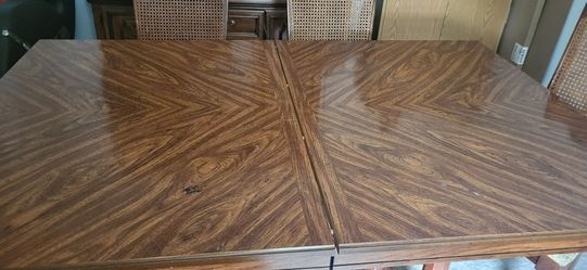 Solid Wood Vintage Dining Set with China Cabinet.