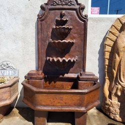CEMENT WALL WATER FOUNTAIN  $750     ( 6' FOOT TALL)