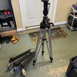 Manfrotto Bogen 3265 Grip Action Ball Head W/ Quick Release Plate & 3051 Tripod w/ 3148 Spreader