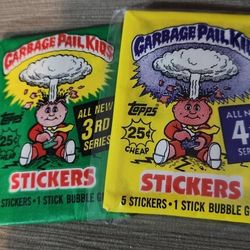 1985 Topps Garbage Pail Kids Series 3 And 4 2pk