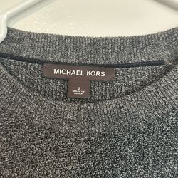 Michael Kors mens knit sweater gray size small 