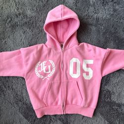 FU University Pink Zip Up Hoodie