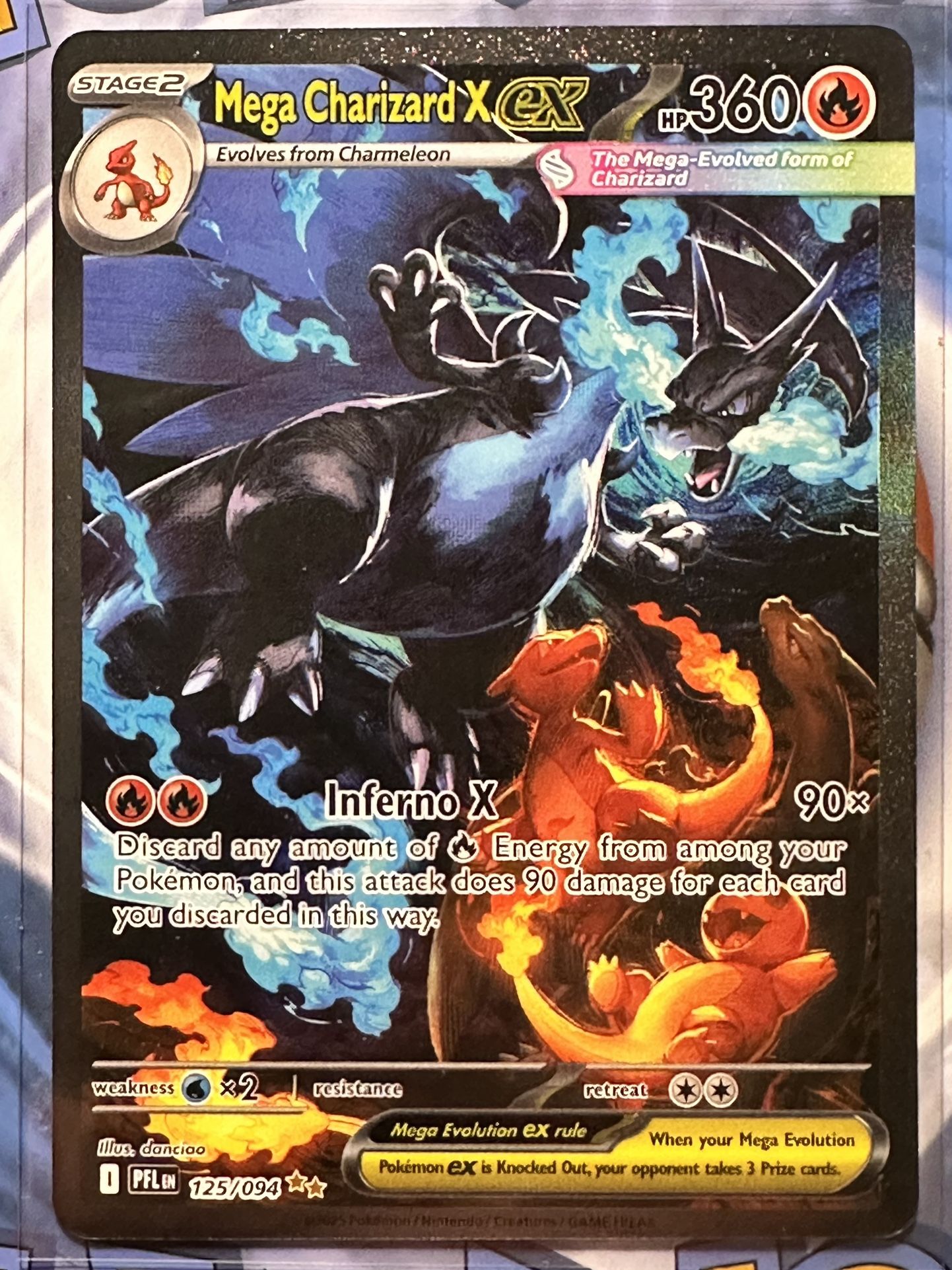 Mega Charizard X ex Phantasmal Flames SIR #125