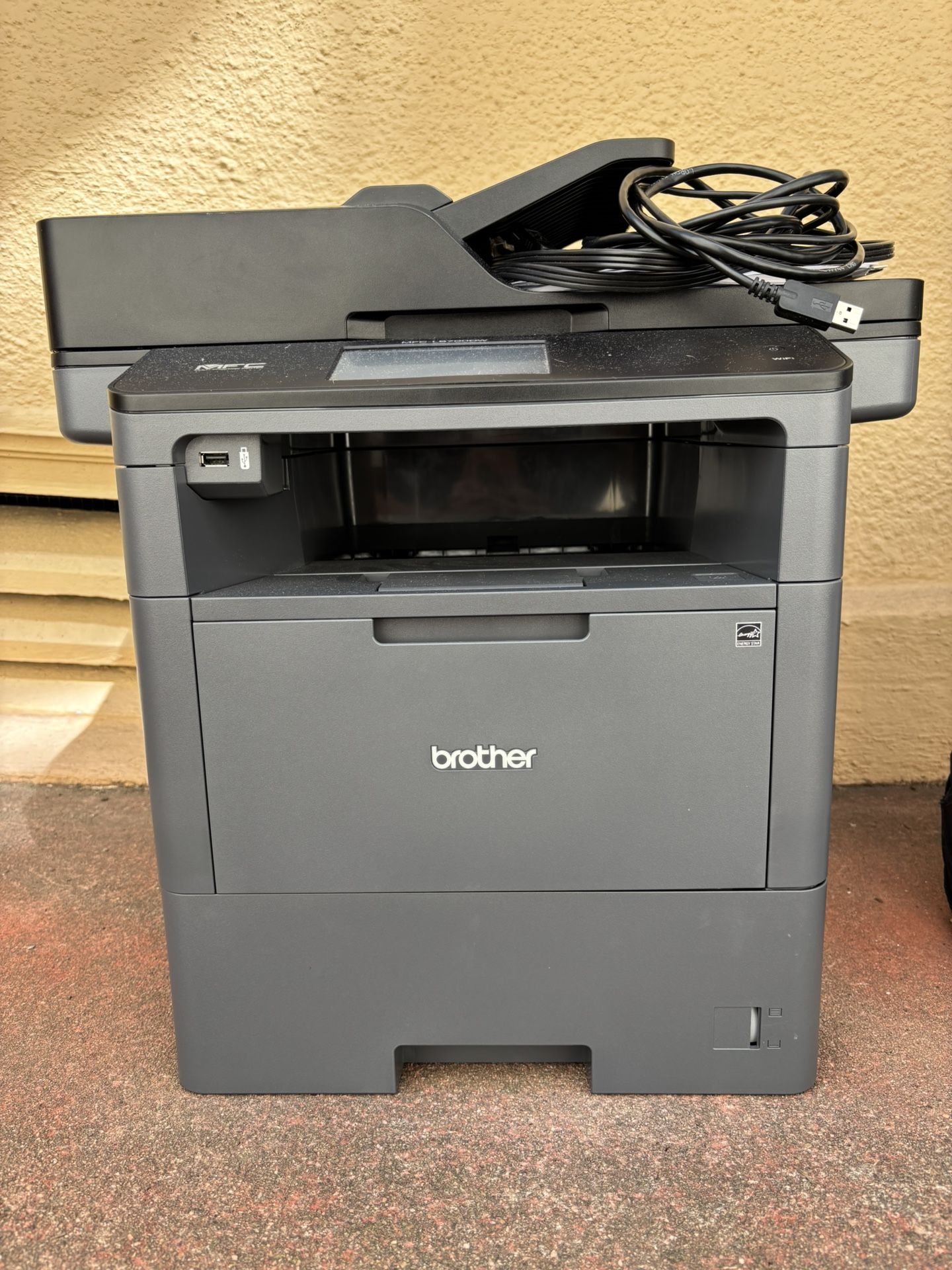 Brother Wireless Monochrome All-In-One Laser Printer, Copy/Fax/Print/Scan