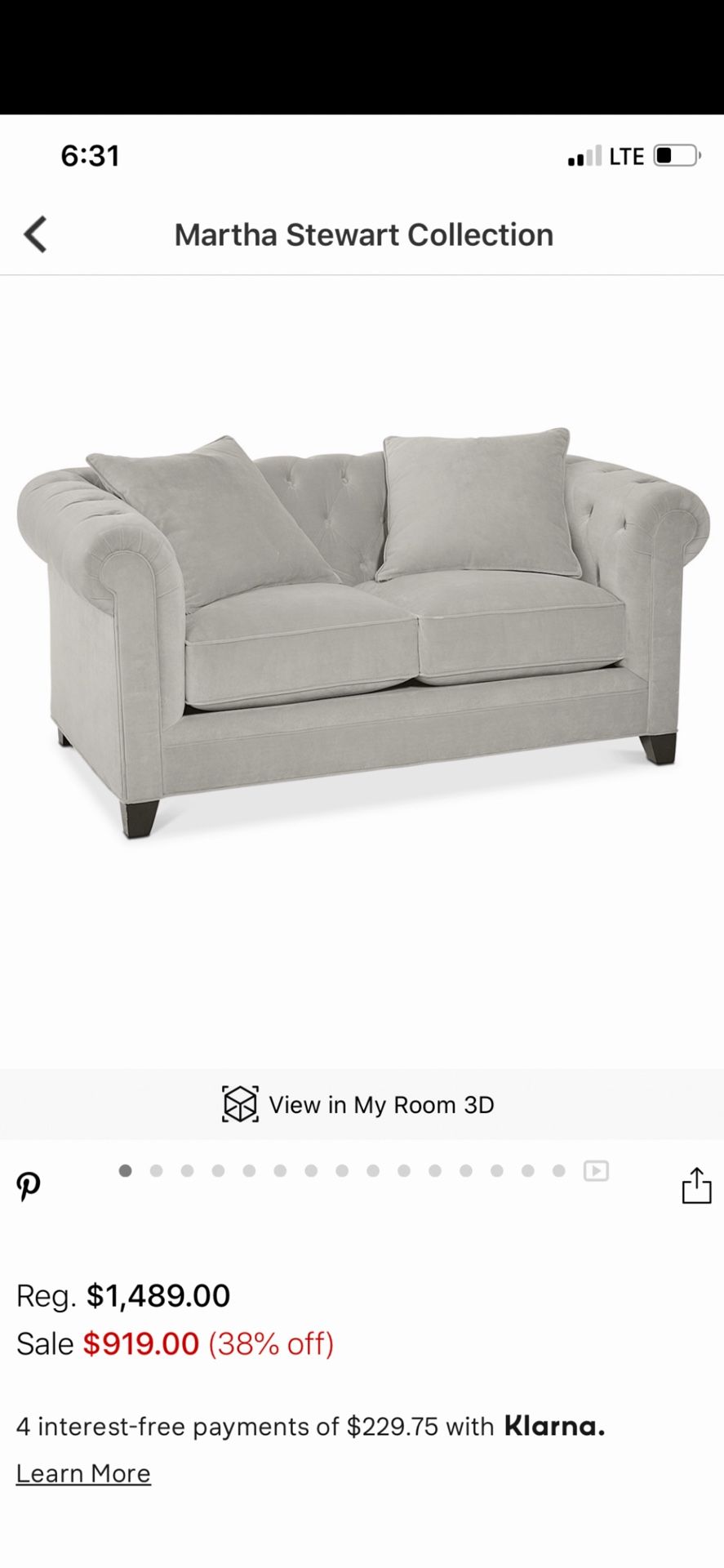 Martha Stewart Collection Saybridge Sofa