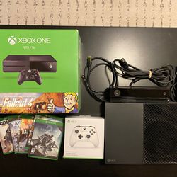 Xbox One 1TB Console Kinect 5 Games Controller HDMI Cord Power Adapter 
