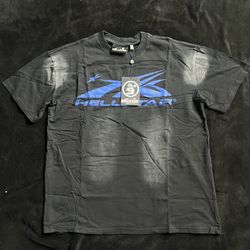 Hellstar Classic T Shirt 'Black/Blue'